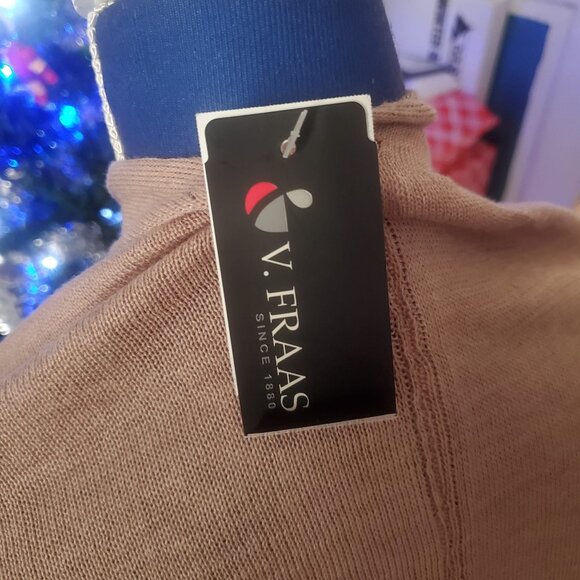 V.Fraas Designer Cape Shawl Wrap Ruana Shawl Wrap- One Size - Picture 4 of 6